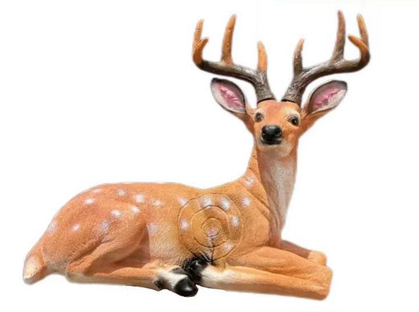3D deer target with vital-zone rings