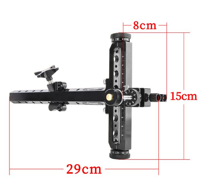 Compound bow sight, aluminum housing